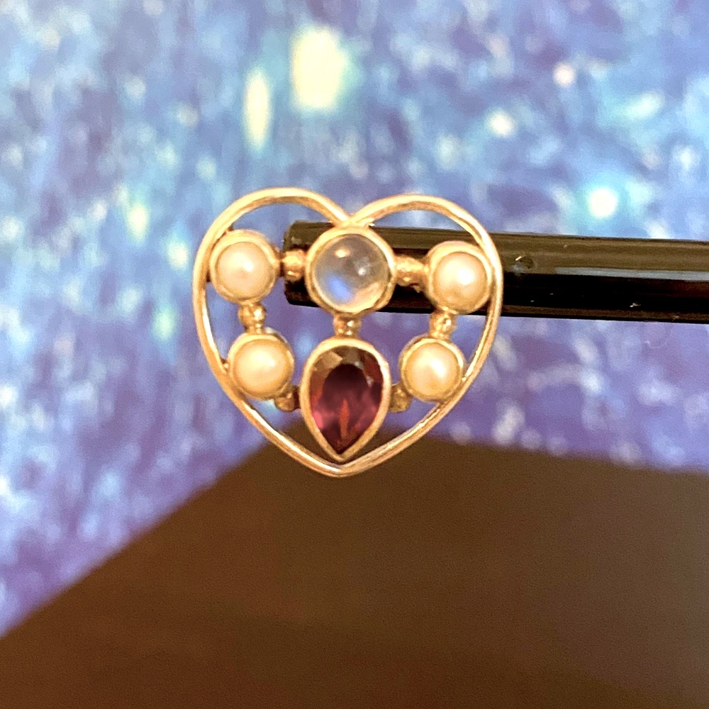 Nicky Butler Sterling Silver & Gemst Heart Earrings
